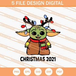 baby yoda christmas 2021 svg, christmas 2021 svg