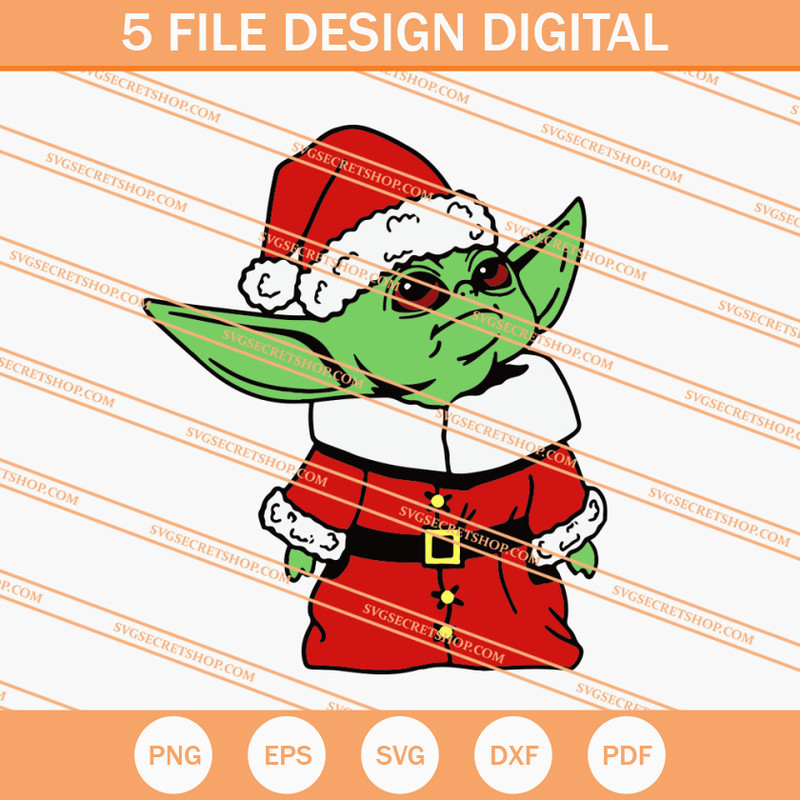 Baby Yoda Christmas SVG, Christmas SVG, Baby Yoda SVG, Yoda SVG - SVG Secret Shop.jpg