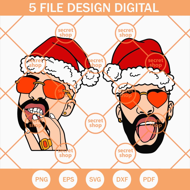Bad Bunny Christmas SVG, Benito SVG, Merry Christmas SVG, Bad Bunny SVG - SVG Secret Shop.jpg