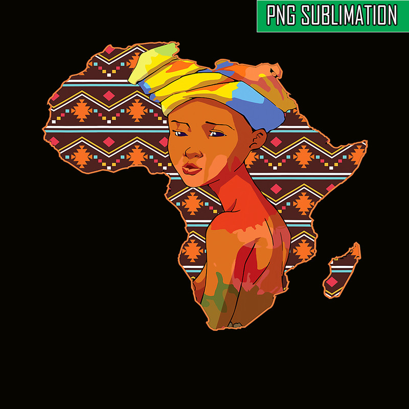 QUE301023125-African American PNG, Black Women Africa PNG, Strong Woman PNG.png