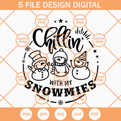 chillin with my snowmies svg, three snowmen chillin svg, snowmen friendship svg