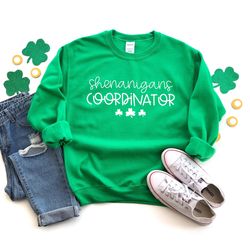 shenanigans coordinator sweatshirt, lucky women sweat, st patricks day sweater, irish sweatshirt, st patty's day