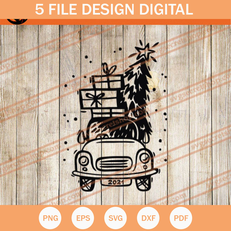 Christmas Car SVG, Car SVG, Christmas Tree SVG - SVG Secret Shop.jpg