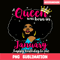 QUE301023134-Queen Was Born In January, Black Women Africa PNG, Happy Birthday PNG.png