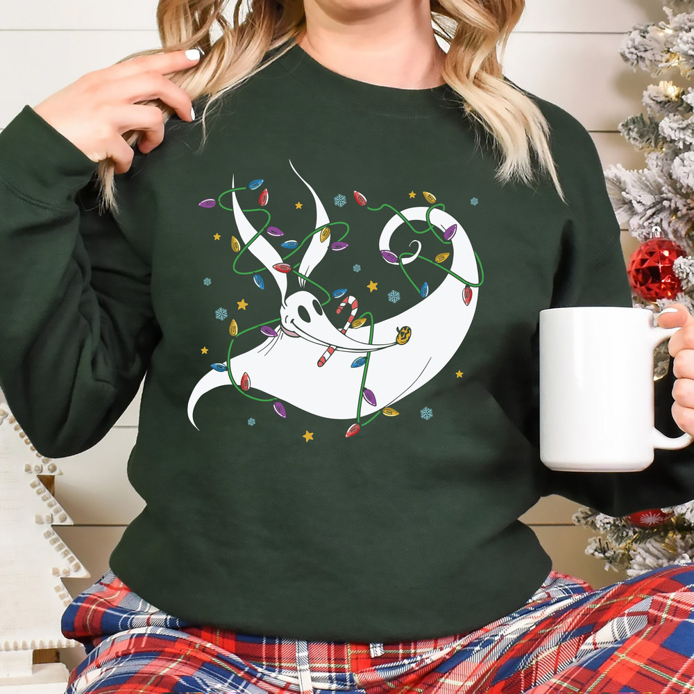 The Nightmare Before Christmas Zero Dog Christmas Light T-shirt, Jack Sally Oogie Boogie Xmas Party Tee, Disneyland Vacation Sweatshirt.jpg