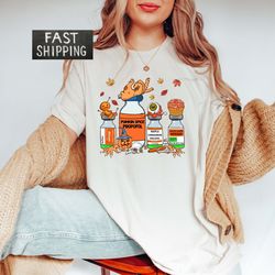 spooky nurse t-shirt, halloween nurse pills shirt, pumpkin spice propofol, halloween icu nurse shirt, fall nurse tee