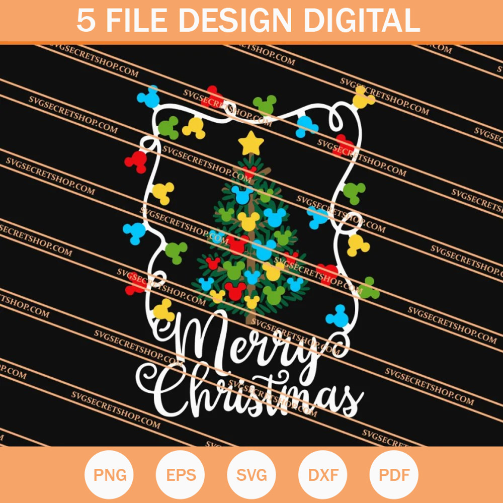 Christmas Mickey Tree SVG, Mickey Tree SVG, Christmas SVG - SVG Secret Shop.jpg