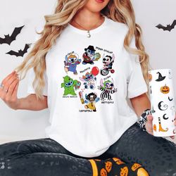 stitch horror halloween shirt, stitch halloween sweatshirt, disney halloween t-shirt, trick or treat, spooky season shir