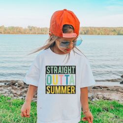 straight outta summer shirt, back to school shirt, first day of school tee, gift for teachers, teacher shirt