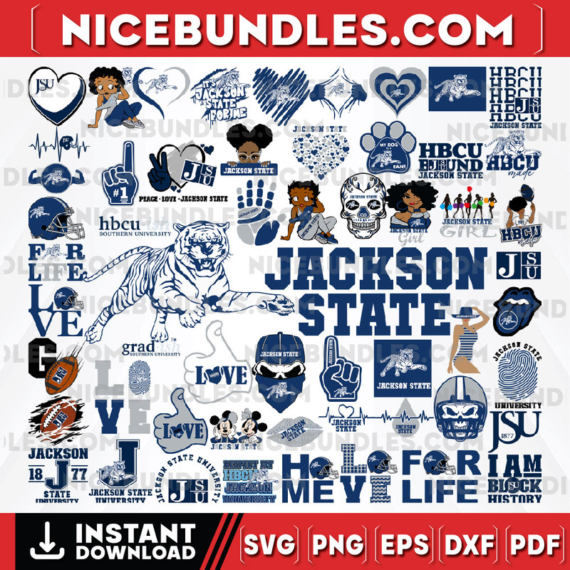 57 Files Jackson State Team Bundles Svg, Jackson State Svg, HBCU Team svg, Mega Bundle, Designs, Cricut, Cutting File, Vector Clipart, Digital Download-sport.jp