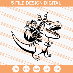christmas santa dinosaur svg, christmas svg, dinosaur svg