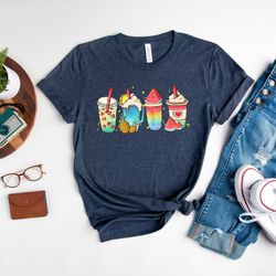 summer beverages shirt, summer shirt, watermelon juice shirt, pineapple juice shirt, fruit juice shirt, gift for vacatio