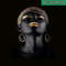 QUE301023140-Afrocentric Black Woman PNG, Black Women Africa PNG, Strong Woman PNG.png