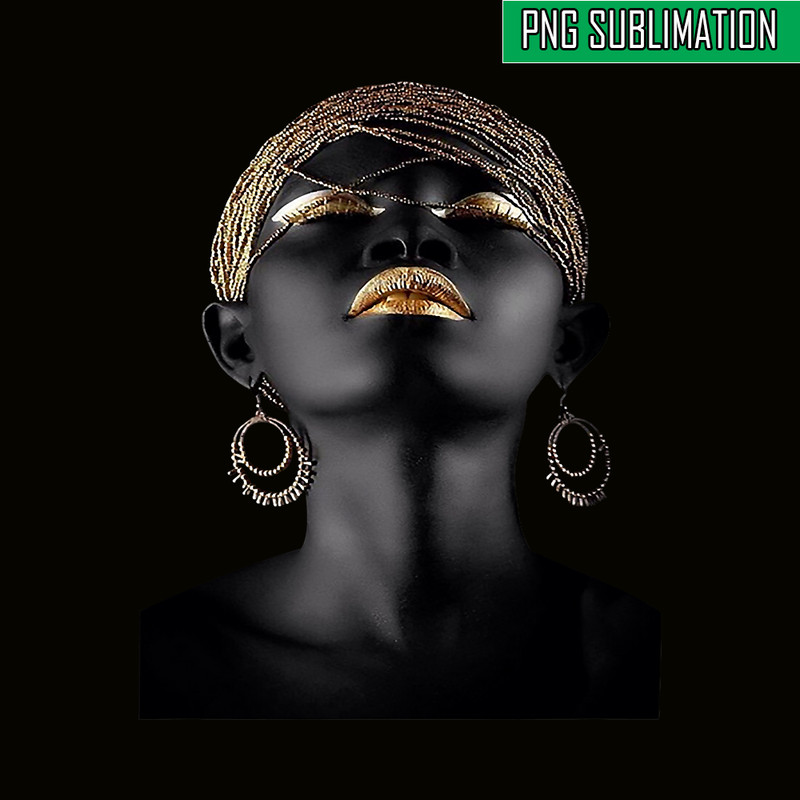 QUE301023140-Afrocentric Black Woman PNG, Black Women Africa PNG, Strong Woman PNG.png