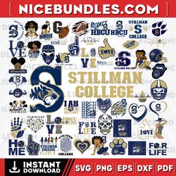 57 files stillman college team bundles svg, stillman college svg,  hbcu team svg, mega bundle, designs, cricut, cutting