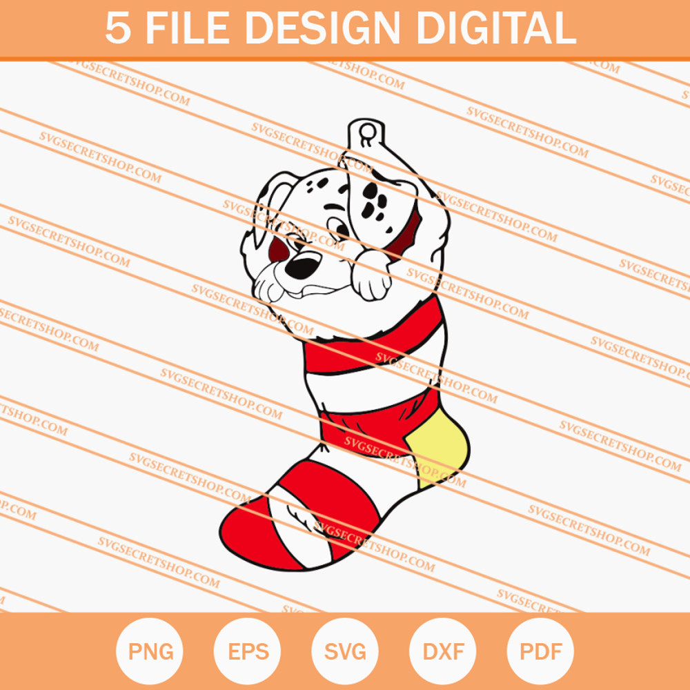 Christmas Sock Dalmatians SVG, Christmas SVG, Dalmatians SVG - SVG Secret Shop.jpg