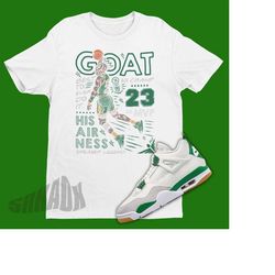 greatest ever air jordan 4 sb pine green sneaker matching shirt - retro 4 tee - sb pine green 4s tee shirt - jordan iv p