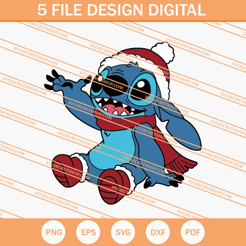Christmas Stitch SVG, Stitch SVG, Christmas SVG, Disney SVG - SVG Secret Shop.jpg