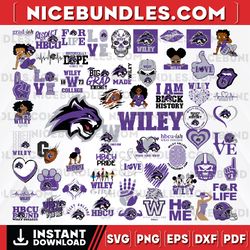 62 files wiley college team bundles svg, wiley college svg, hbcu team svg, mega bundle, designs, cricut, cutting file, v