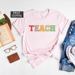 teach them to be kind shirt, teacher shirt, teacher appreciation t-shirt, 2nd grade teacher tee, math teacher shirt, spe