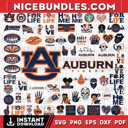 70 files auburn tigers team bundle svg, auburn tigers svg, ncaa teams svg, ncaa svg, png, dxf, eps, instant download-spo