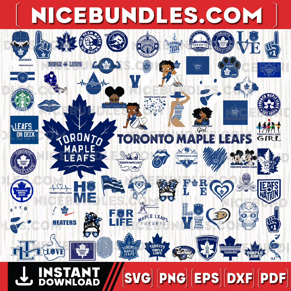 75 Files Toronto Maple Leafs Team Bundles Svg, Toronto Maple Leafs Svg, NHL Svg, NHL Svg, Png, Dxf, Eps, Instant Download-sport.jpg