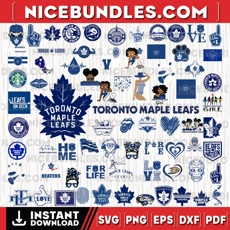 75 Files Toronto Maple Leafs Team Bundles Svg, Toronto Maple Leafs Svg, NHL Svg, NHL Svg, Png, Dxf, Eps, Instant Download-sport.jpg