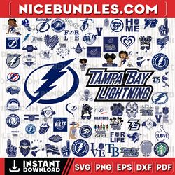 77 files tampa bay lightning team bundles svg, tampa bay lightning svg, nhl svg, nhl svg, png, dxf, eps, instant downloa