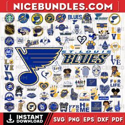 78 files st louis blues team bundles svg, st louis blues svg, nhl svg, nhl svg, png, dxf, eps, instant download-sport