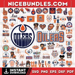 83 files edmonton oilers team bundles svg, edmonton oilers svg, nhl svg, nhl svg, png, dxf, eps, instant download-sport