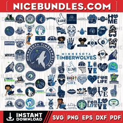 83 files minnesota timberwolves team bundles svg, minnesota timberwolves svg, nba teams svg, nba svg, png, dxf, eps, ins