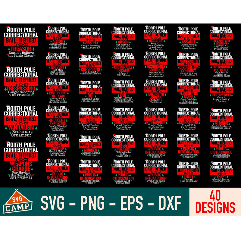 Christmas Family Svg Bundle, North Pole Correctional, Funny Family Christmas Svg, Family Christmas Svg, Family Christmas Shirts Svg 1.jpg