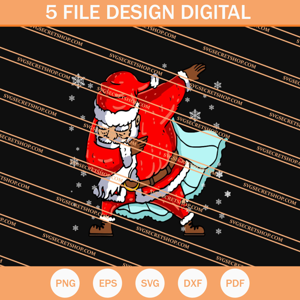 Dabbing Santa SVG, Funny Dabbing SVG, Santa SVG, Christmas SVG - SVG Secret Shop.jpg