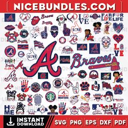 84 files atlanta braves team bundles svg, atlanta braves svg,mlb team svg, mlb svg, png, dxf, eps, jpg, instant download