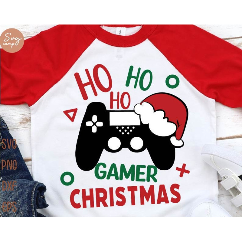 Christmas Gaming Shirt Svg, Gamer Christmas Svg, Ho Ho Ho Svg, Funny Holiday Svg, Christmas Kids Gamer Svg Digital File For Cricut &Png 1.jpg