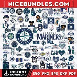 85 files seattle mariners team bundles svg, seattle mariners svg, mlb team svg, mlb svg, png, dxf, eps, jpg, instant dow
