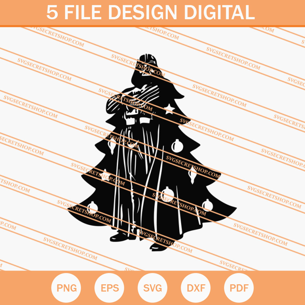 Darth Vader Christmas Tree SVG, Darth Vader SVG, Christmas SVG - SVG Secret Shop.jpg