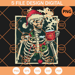 dead inside christmas , skeleton sarcastic coffee lover christmas , skeleton christmas portrait