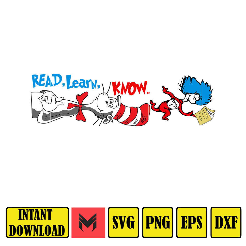 Dr Seuss Svg, Cat In The Hat SVG, Dr Seuss Hat SVG, Green Eggs And Ham Svg, Dr Seuss for Teachers Svg, Cricut, Thing Svg (602).jpg