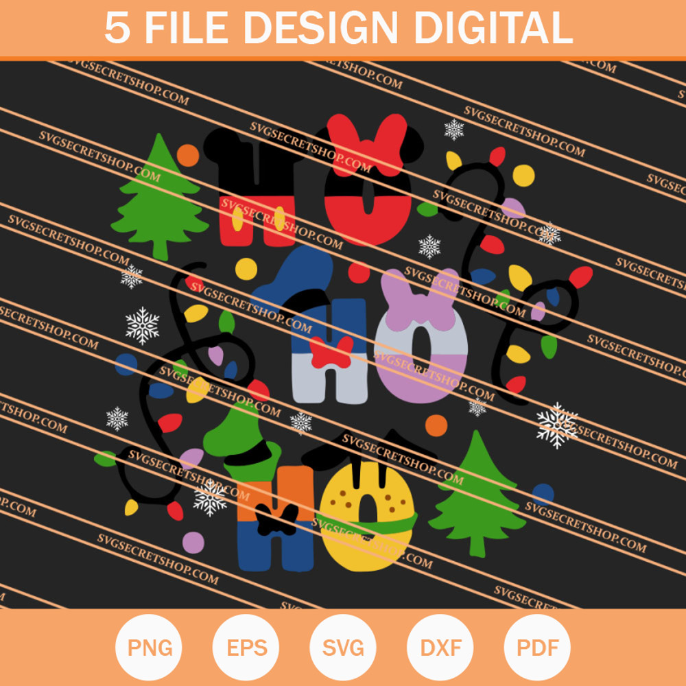 Disney Christmas Ho Ho Ho SVG, Disney SVG, Christmas SVG - SVG Secret Shop.jpg
