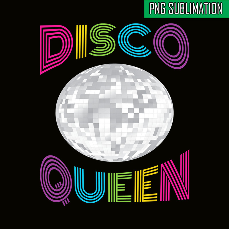 QUE30102380-Disco Queen PNG, Retro Dance PNG, Fabulous Queen PNG.png