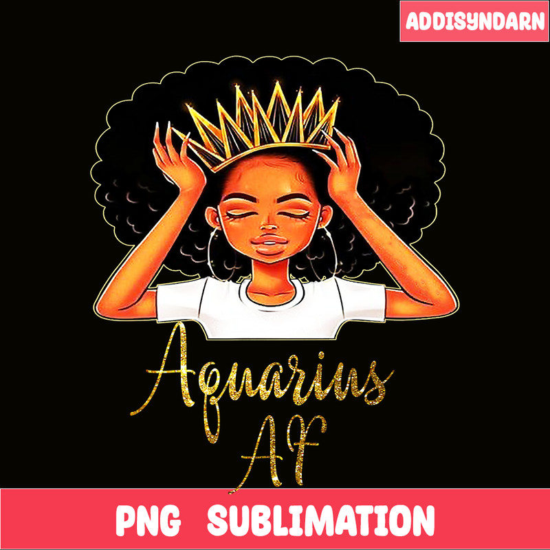 QUE31102320-Aquarious Queen PNG, Happy Birthday PNG, Portrait PNG.png