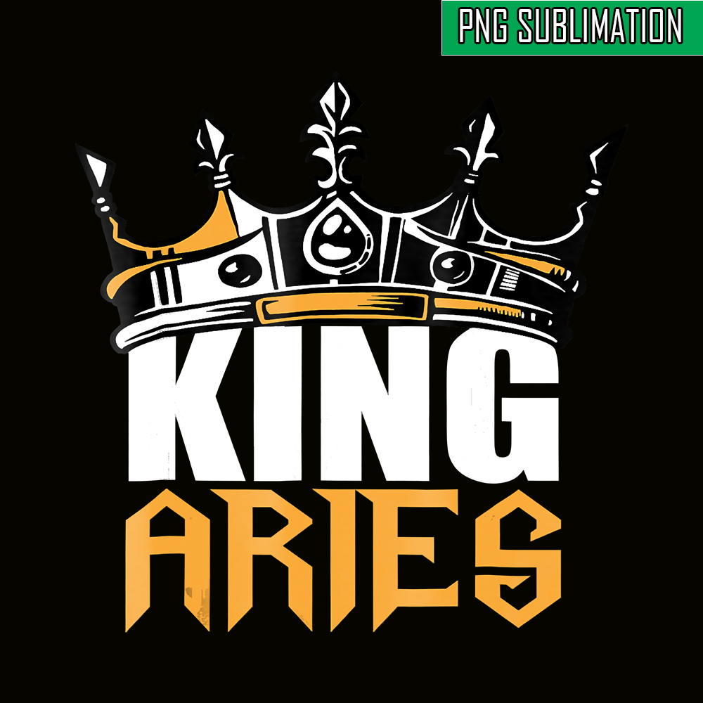 QUE31102326-King Aries PNG, Birthday King PNG, Happy Birthday PNG.png