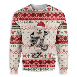 Samoyed Unisex Ugly Christmas Sweater for Men Women