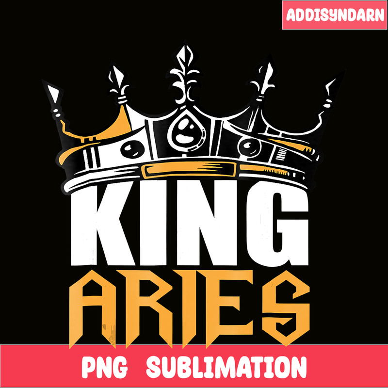 QUE31102326-King Aries PNG, Birthday King PNG, Happy Birthday PNG.png