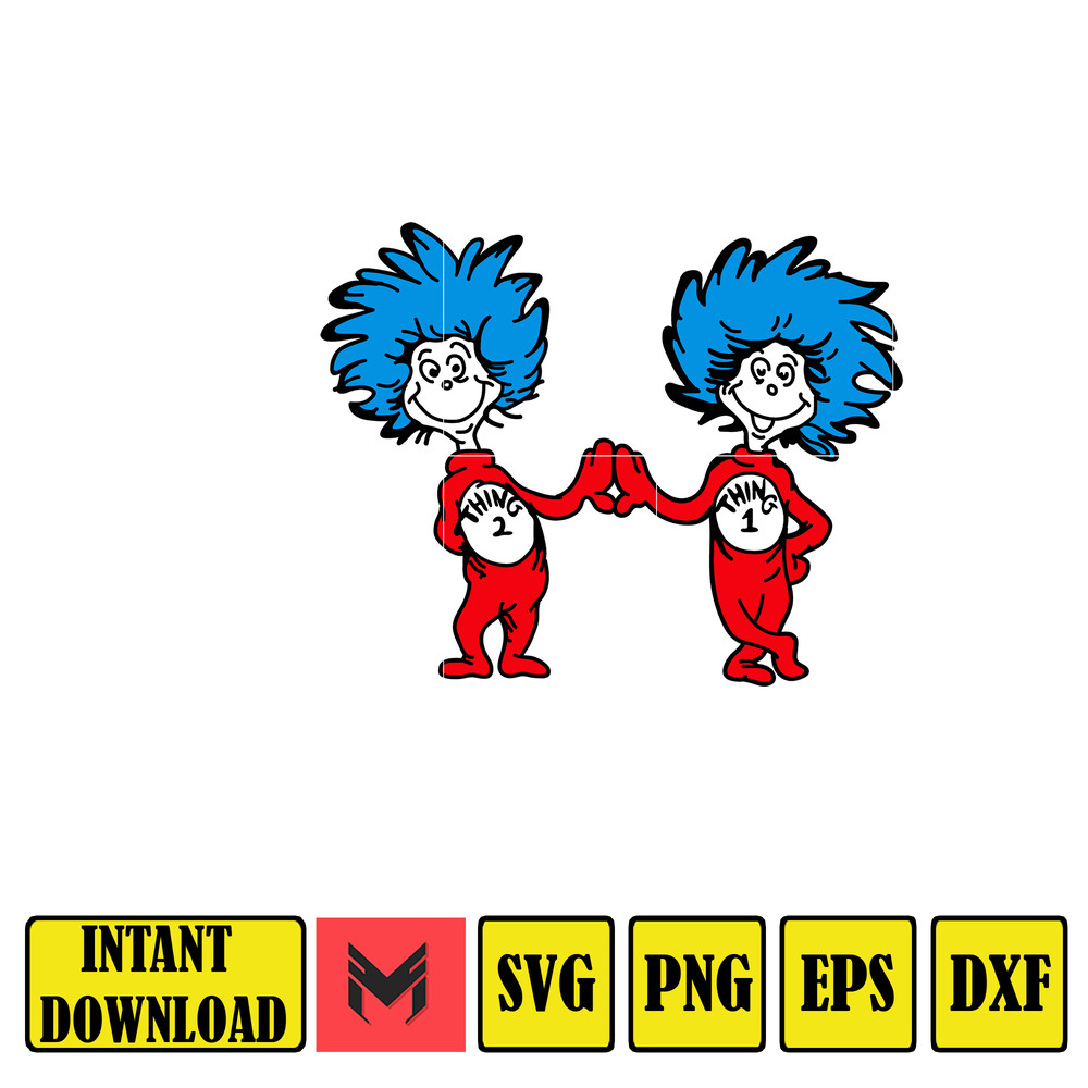Dr Seuss Svg, Cat In The Hat SVG, Dr Seuss Hat SVG, Green Eggs And Ham Svg, Dr Seuss for Teachers Svg, Cricut, Thing Svg (712).jpg