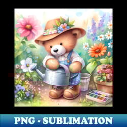 teddy bear lover - vintage sublimation png download - stunning sublimation graphics