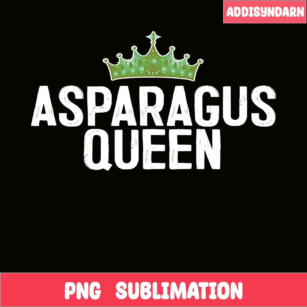 QUE31102340-Asparagus Queen PNG, Vegan Queen PNG, Vegetarian PNG.png