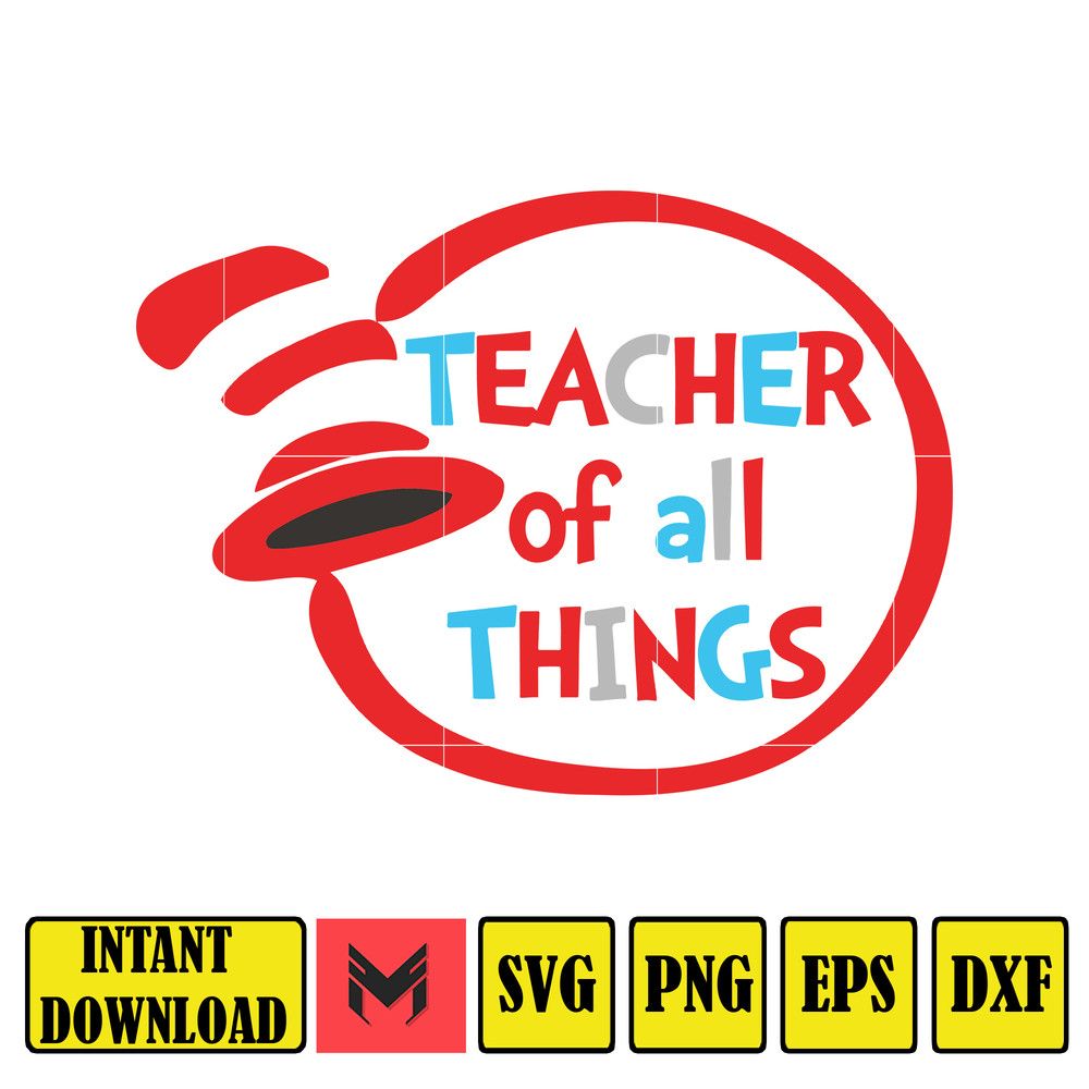 Dr Seuss Svg, Cat In The Hat SVG, Dr Seuss Hat SVG, Green Eggs And Ham Svg, Dr Seuss for Teachers Svg, Cricut, Thing Svg (749).jpg