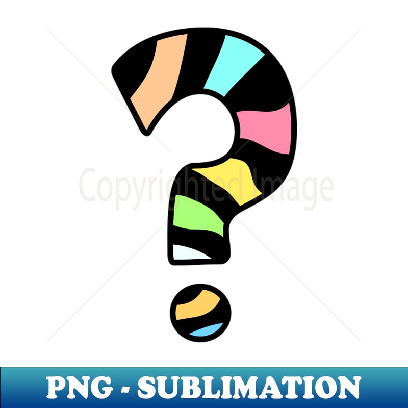 Question Mark Question sing - Vintage Sublimation PNG Downlo | Inspire ...